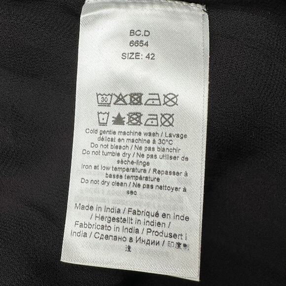 Ganni Dress Womens 42 US Large Red Wrap Midi Georgette Party Career Whimsigoth - Picture 10 of 15